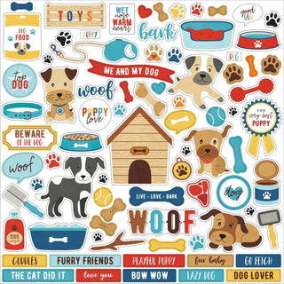 Echo Park -  I Love My Dog - Cardstock Stickers 12" x 12" - Scrap Of Your Life 