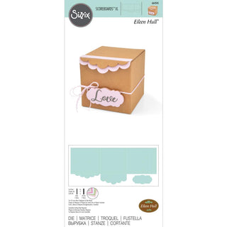 Sizzix ScoreBoards XL Die By Eileen Hull Box, Gift W/Scallop Edges & Label - Scrap Of Your Life 