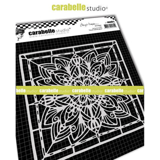 Carabelle Studio Square Mask 6" Floral Stained Glass - Scrap Of Your Life 