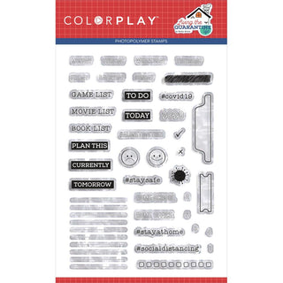 Pre-Order - ColorPlay - Photopolymer Stamp - Living The Quarantine Life - Scrap Of Your Life 
