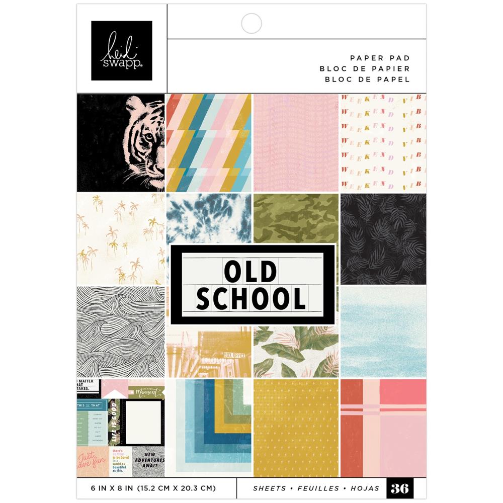 Heidi Swapp - Old School 6" x 8" Paper Pad - Scrap Of Your Life 