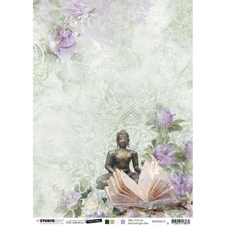 Studio Light - Jenine's Mindful Art - Time To Relax Double-Sided Cardstock A4 NR12 - Scrap Of Your Life 