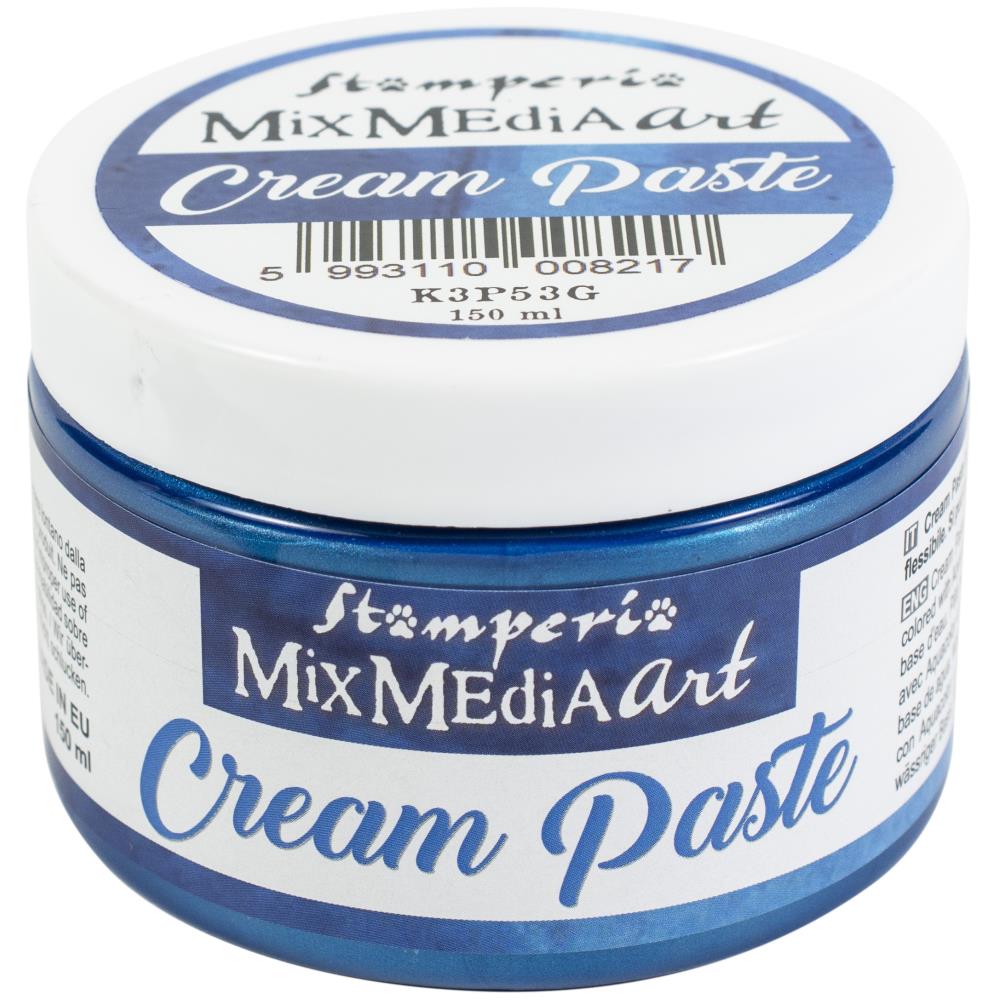 Stamperia Cream Paste 150ml Blue - Scrap Of Your Life 