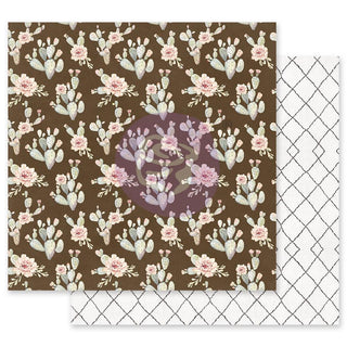 Prima Marketing - Golden Desert 12 x 12 Paper - Desert Blooming - Scrap Of Your Life 