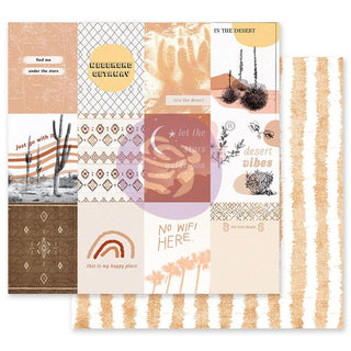 Prima Marketing - Golden Desert 12 x 12 Paper - Just Go With It - Scrap Of Your Life 
