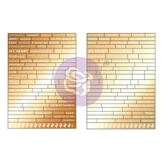 Prima Marketing - Golden Desert - Word Stickers - Scrap Of Your Life 