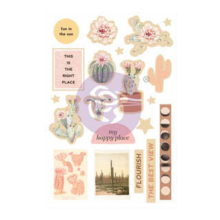Prima Marketing - Golden Desert - Wood Embellishments - Scrap Of Your Life 