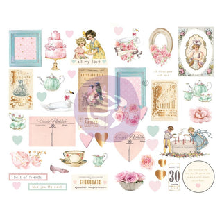 Prima - With Love Collection - By Frank Garcia - Chipboard Stickers 45/Pkg - Scrap Of Your Life 