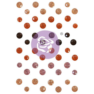 Prima Marketing - Golden Desert - Say it in Crystals - Assorted Dots - Scrap Of Your Life 