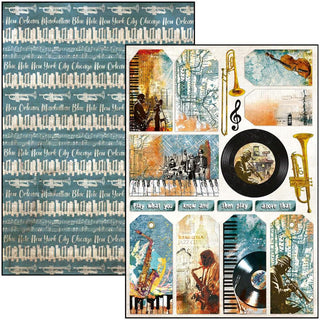 Ciao Bella - A4 Creative Pack - Blue Notes - Scrap Of Your Life 