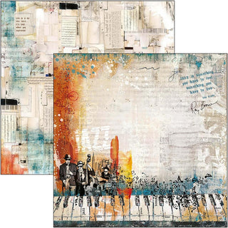 Ciao Bella - 12 x 12 Paper Pad  - Blue Notes - Scrap Of Your Life 