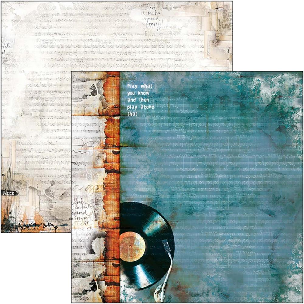 Ciao Bella - 12 x 12 Paper Pad  - Blue Notes - Scrap Of Your Life 