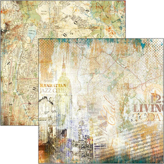 Ciao Bella - 12 x 12 Paper Pad  - Blue Notes - Scrap Of Your Life 