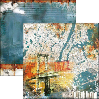 Ciao Bella - 12 x 12 Paper Pad  - Blue Notes - Scrap Of Your Life 