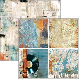 Ciao Bella - 6 x 6 Paper Pad - Blue Note - Scrap Of Your Life 