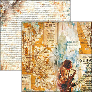 Ciao Bella - 6 x 6 Paper Pad - Blue Note - Scrap Of Your Life 
