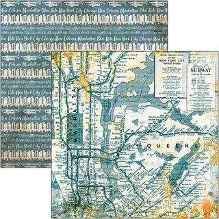 Ciao Bella - 6 x 6 Paper Pad - Blue Note - Scrap Of Your Life 