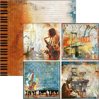 Ciao Bella - 6 x 6 Paper Pad - Blue Note - Scrap Of Your Life 