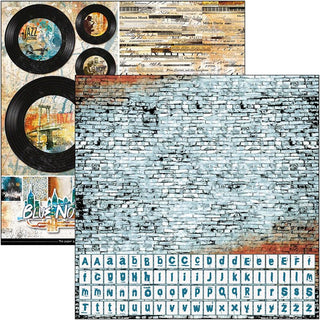 Ciao Bella - 12 x 12 Patterns Pad  Blue Notes - Scrap Of Your Life 