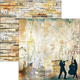 Ciao Bella - 12 x 12 Patterns Pad  Blue Notes - Scrap Of Your Life 