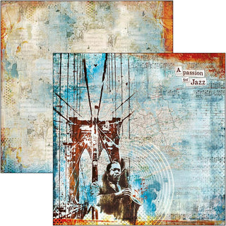 Ciao Bella - 12 x 12 Patterns Pad  Blue Notes - Scrap Of Your Life 