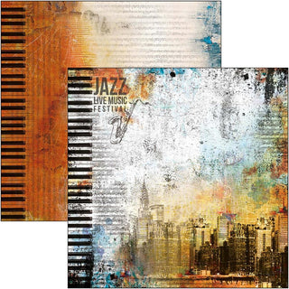 Ciao Bella - 12 x 12 Patterns Pad  Blue Notes - Scrap Of Your Life 