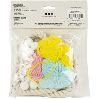 Fabric Editions Needle Creations DIY Rope Wrap Craft Kit - Rainbow - Scrap Of Your Life 