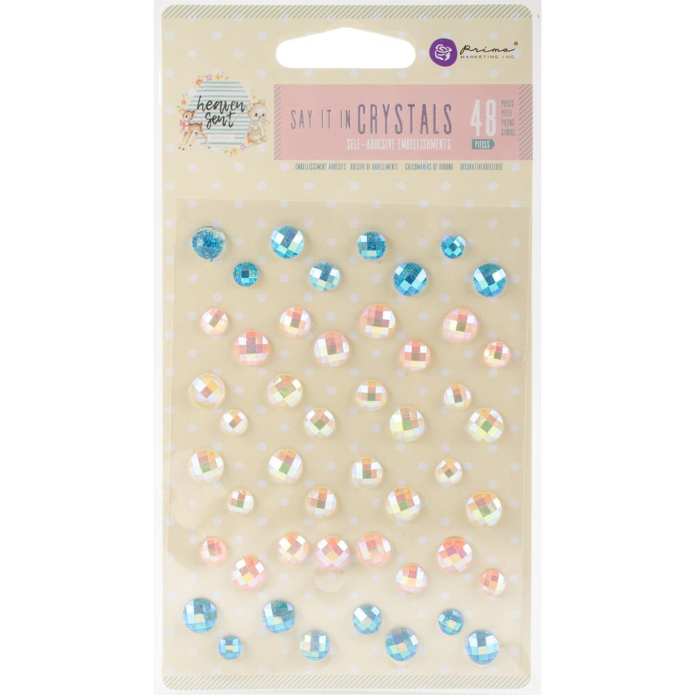 Prima Marketing Heaven Sent 2 Say It In Crystals - Assorted Dots - Scrap Of Your Life 