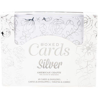 American Crafts - Silver Foil Cards A2 - Scrap Of Your Life 