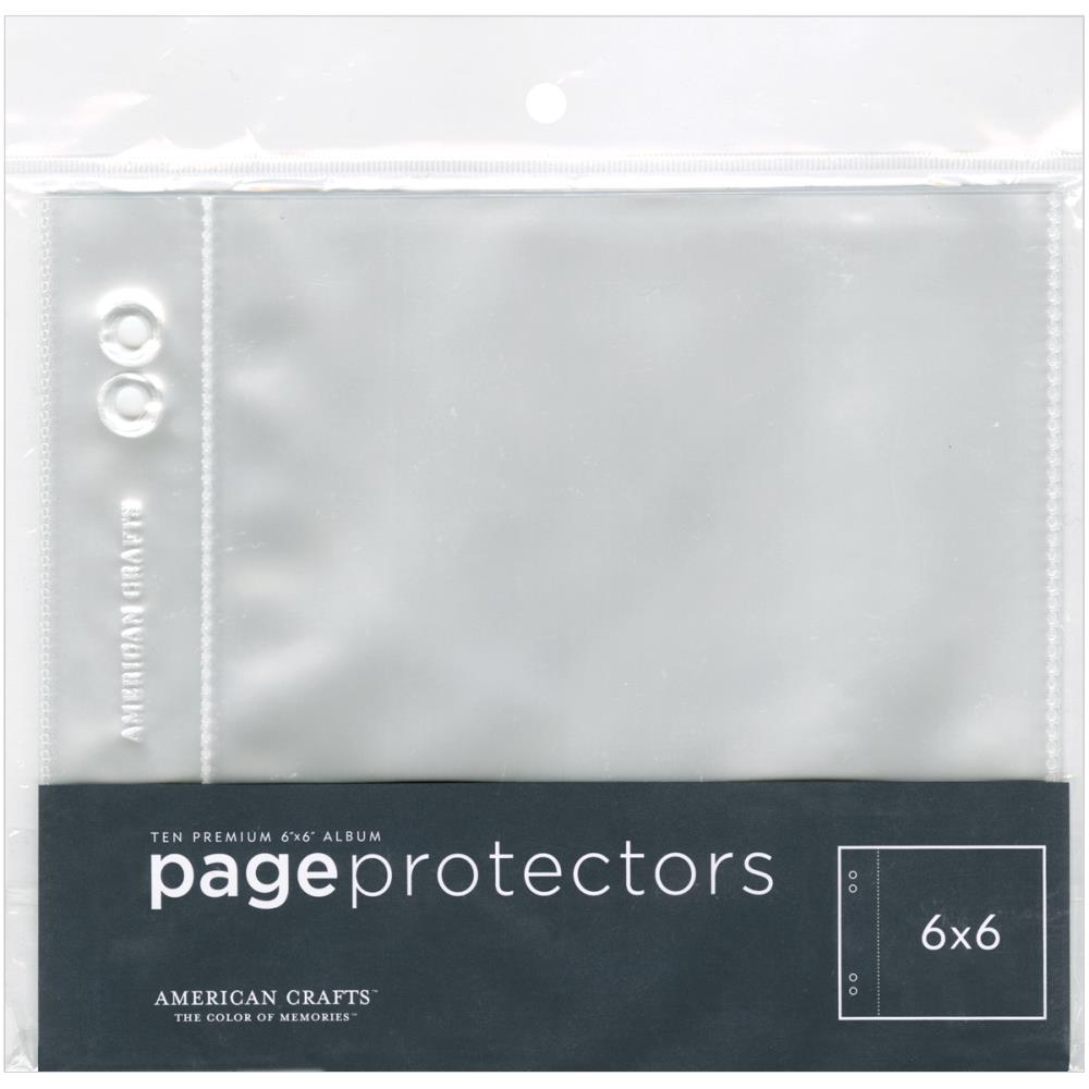 American Crafts Page Protectors Top-Loading 6"X6" 10/Pkg - Scrap Of Your Life 