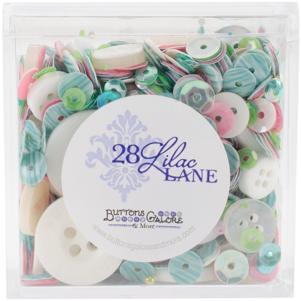 Buttons Galore - 28 Lilac Lane Shaker Mix Rainbow and Unicorn - Scrap Of Your Life 