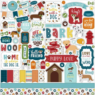 Echo Park -  Cardstock Stickers 12" x 12" - My Dog - Scrap Of Your Life 