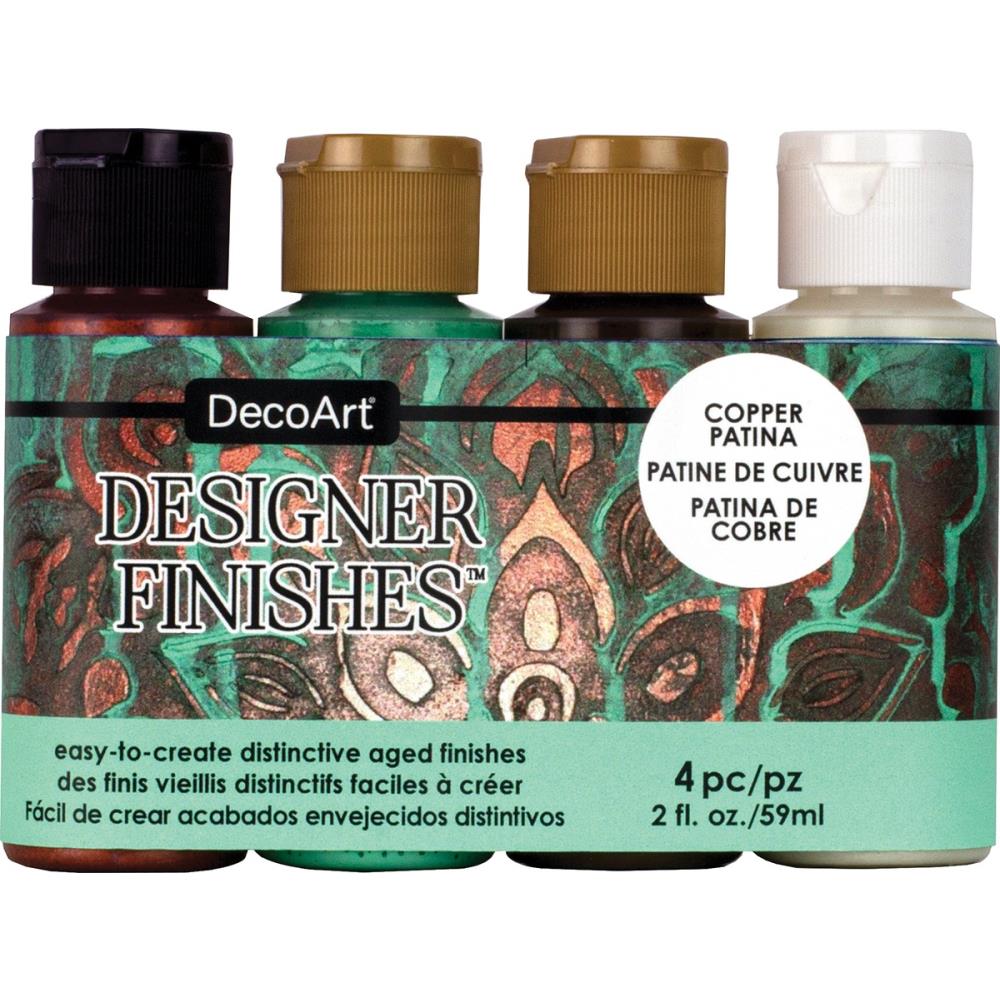 DecoArt Designer Finishes Paint Pack - Copper Patina (4 pack) - Scrap Of Your Life 
