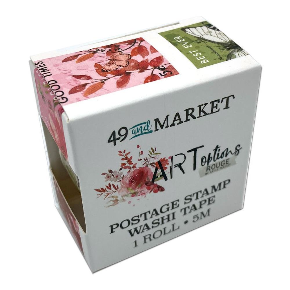 Market Ultimate Washi Tape Roll Postage Stamp ARToptions Rouge - Scrap Of Your Life 