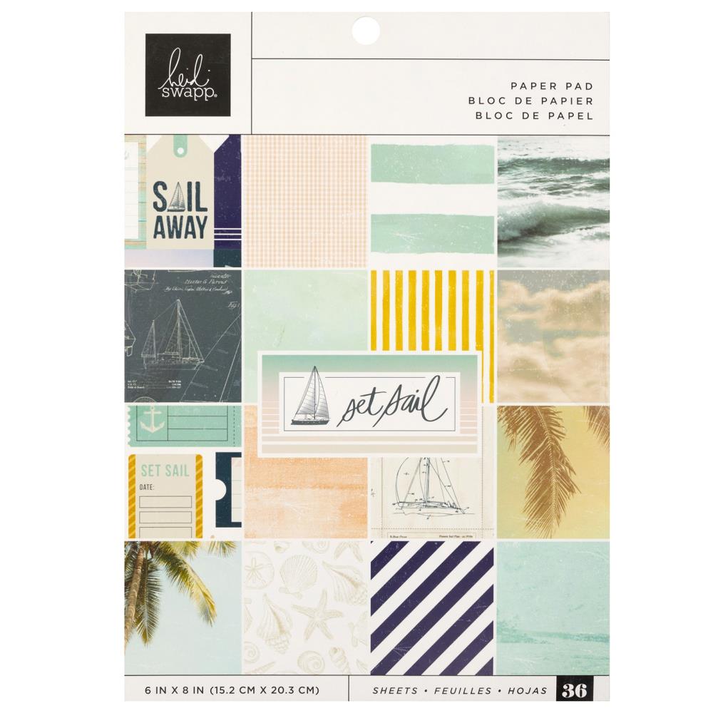 Heidi Swapp - Set Sail Paper Pad 6 x 8 - Scrap Of Your Life 