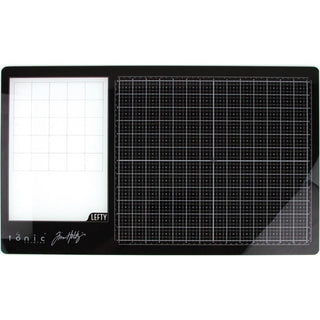 Tim Holtz Glass Media Mat 23.75"X14.25" Left Handed - Scrap Of Your Life 