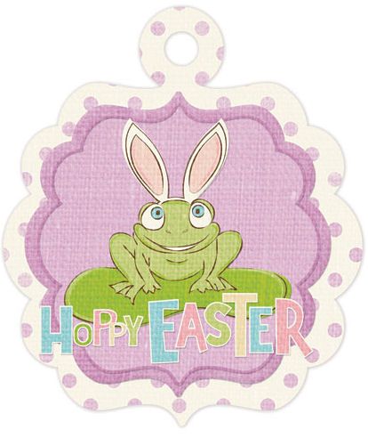 We R Memory Keepers Embossed Tags Cottontail Happy Easter - Scrap Of Your Life 