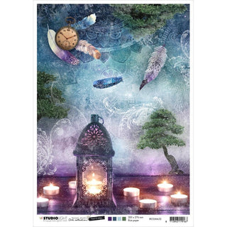 Studio Light - Jeanine's Mindful Art - Time To Relax Rice Paper A4 JMA32 - Scrap Of Your Life 