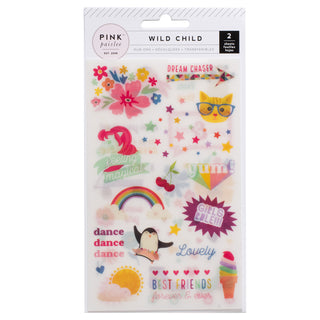 Pink Paislee - Wild Child Girl Collection - Rubons - Scrap Of Your Life 