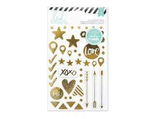 Heidi Swapp -  Memory Planner - Hello Beautiful - Foil Chipboard Stickers - Scrap Of Your Life 