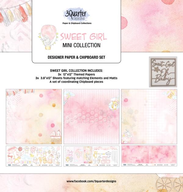 3 Quarter Designs Little Sweet Girl Mini Collection - - Scrap Of Your Life 