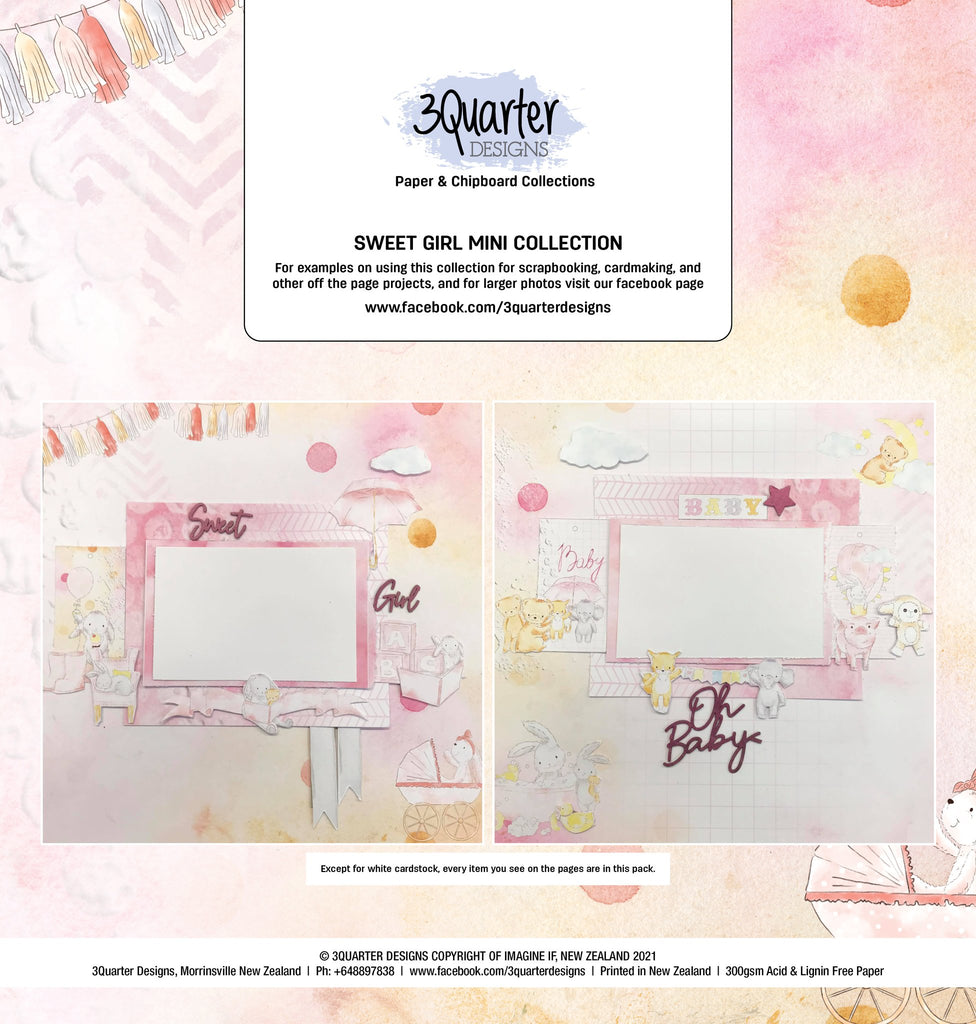 3 Quarter Designs Little Sweet Girl Mini Collection - - Scrap Of Your Life 