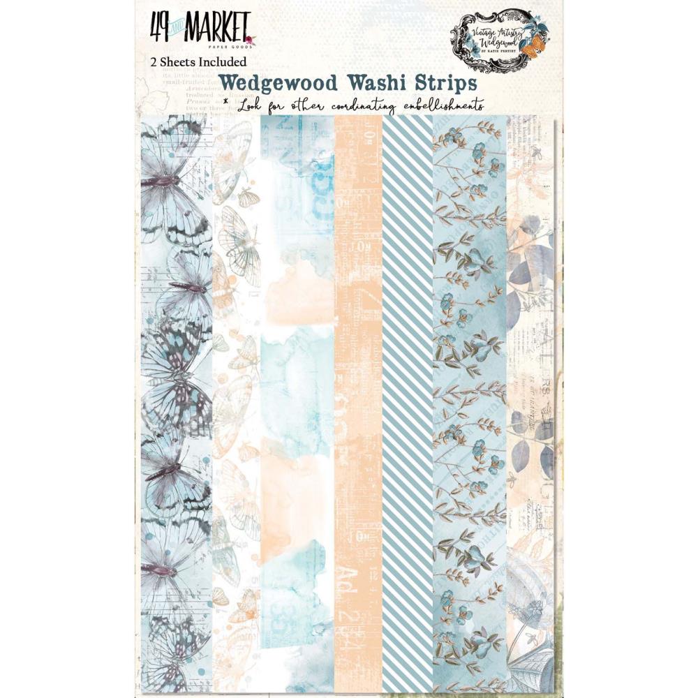 49 and Market - Vintage Artistry - Wedgwood Washi - Scrap Of Your Life 