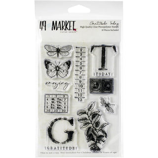 49 and Market - Gratitude Today - Acrylic Stamp Set - - Scrap Of Your Life 
