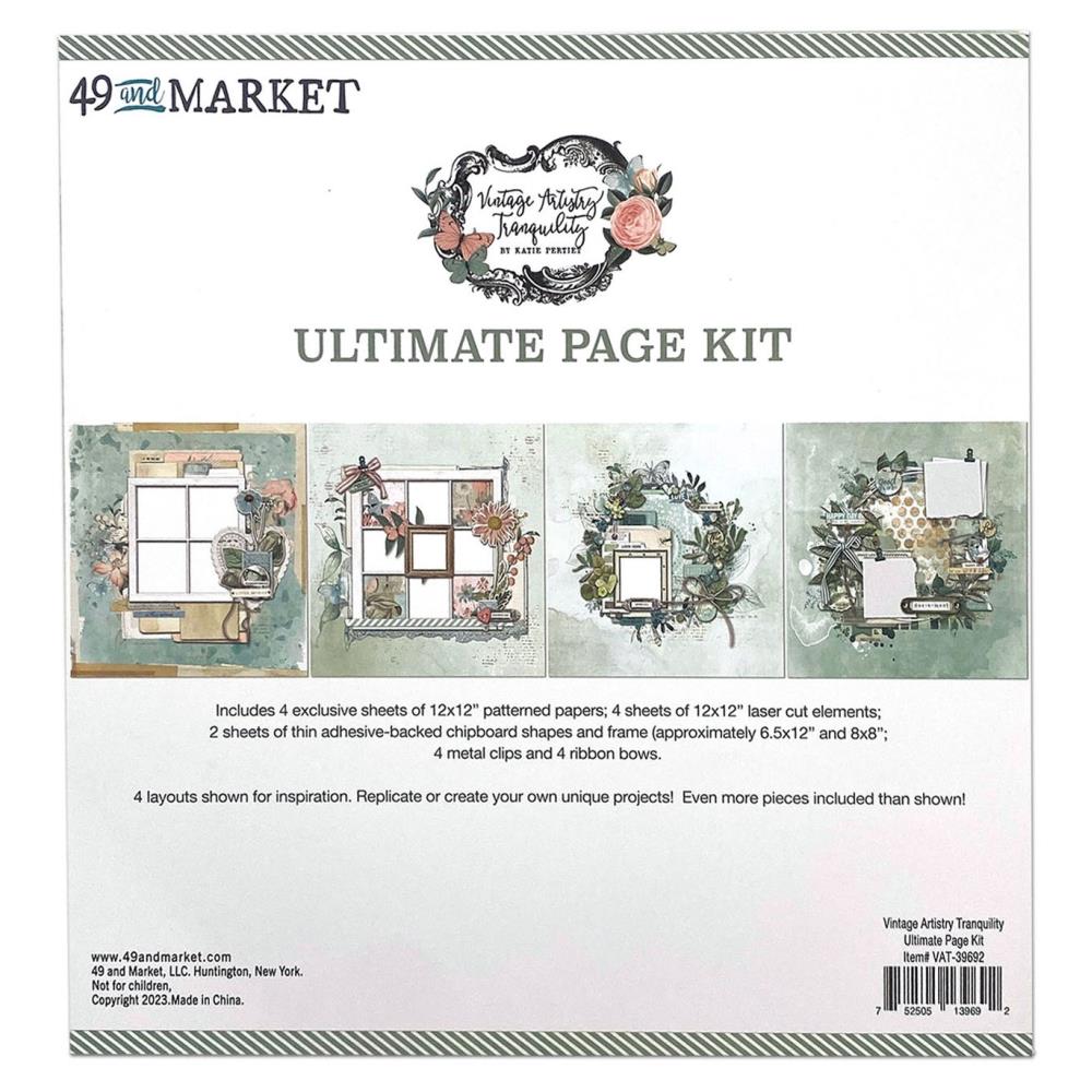 49 and Market Ultimate Page Kit Vintage Artistry Tranquility - Scrap Of Your Life 