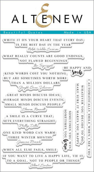 Altenew - Beautiful Quotes Stamp Set ALT1103 - Scrap Of Your Life 