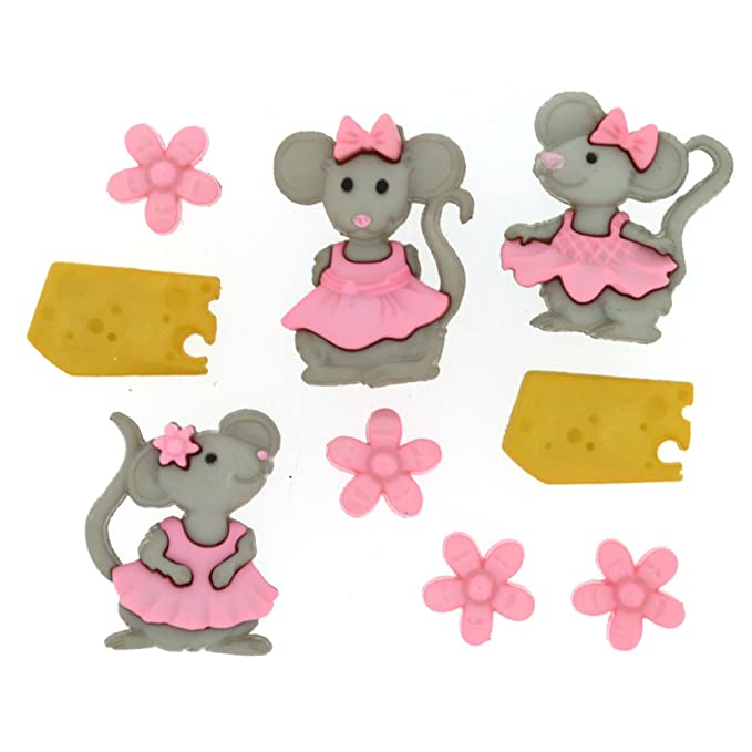 Dress It Up The 'Mice' Girls Novelty Embellishments - Scrap Of Your Life 