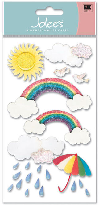Jolee's Boutique Dimensional Stickers - Rainbow Vellum - Scrap Of Your Life 
