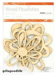 Kaisercraft Wood Flourishes Retro Flowers - Scrap Of Your Life 