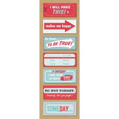 K and Company - SMASH Collection - Red and Blue Stickies - Scrap Of Your Life 
